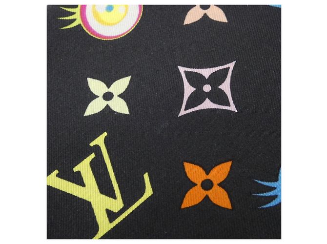 Bufanda de seda negra Louis Vuitton Negro - vista 5