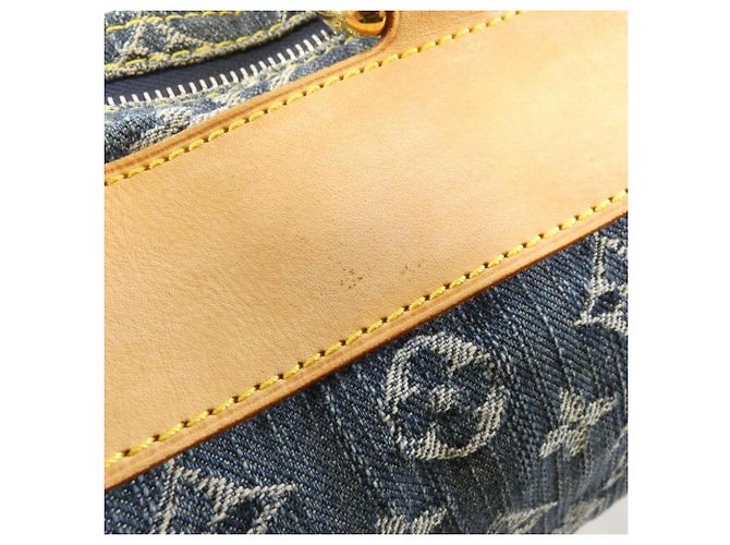 Borsa Boston Neo Speedy in denim Monogram Louis Vuitton Blu - vista 4