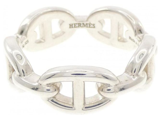 Hermès Chaine d'Ancre Enchainée Ring Silber - Ansicht 2