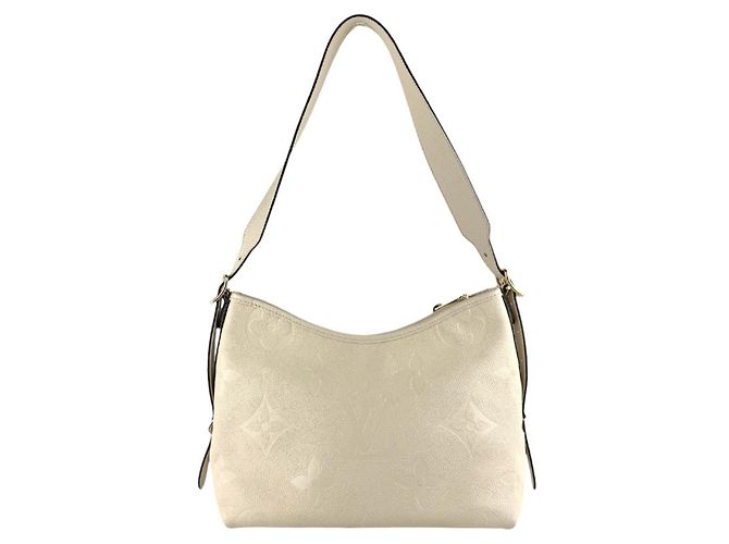 Borsa a Spalla Monogram Empreinte Louis Vuitton Beige Crudo - vista 3