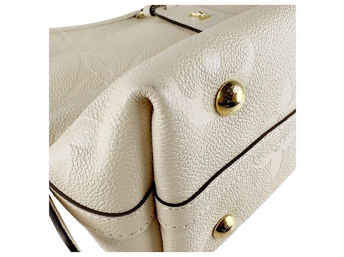 Borsa a Spalla Monogram Empreinte Louis Vuitton Beige Crudo - vista 8