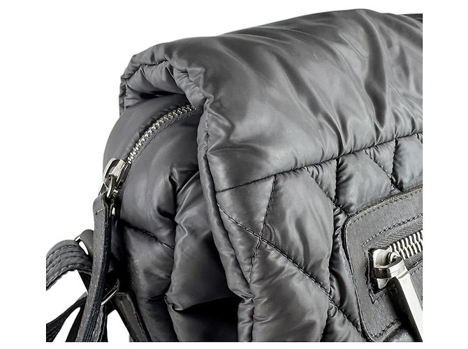 Bolso de Hombro de Nylon Chanel Coco Cocoon Castaño - vista 6