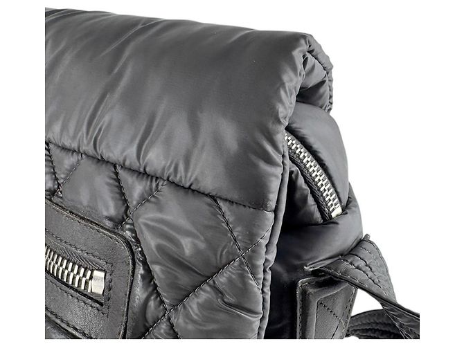 Bolso de Hombro de Nylon Chanel Coco Cocoon Castaño - vista 7