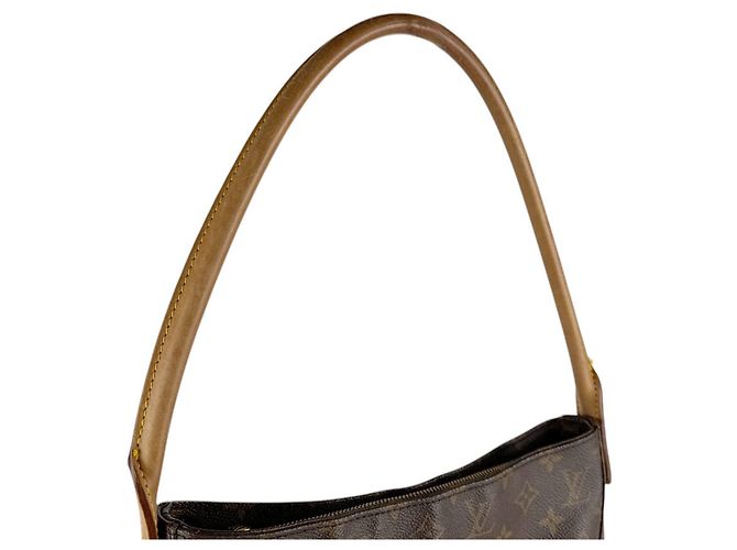 Borsa a Spalla Louis Vuitton Monogram Looping GM Marrone Monogramma - vista 10