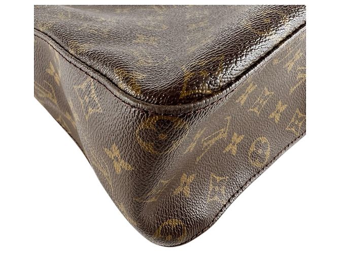 Borsa a Spalla Louis Vuitton Monogram Looping GM Marrone Monogramma - vista 8
