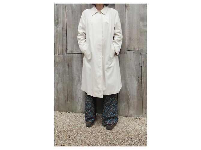 Impermeable Burberry Beige de Gabardina de Algodón - vista 2