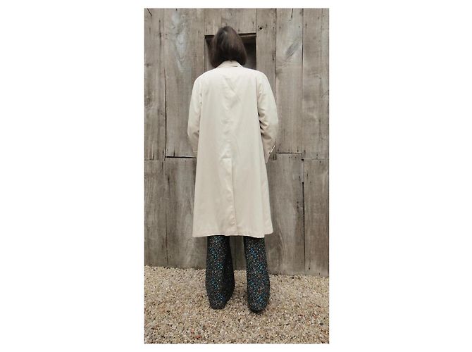Impermeable Burberry Beige de Gabardina de Algodón - vista 3