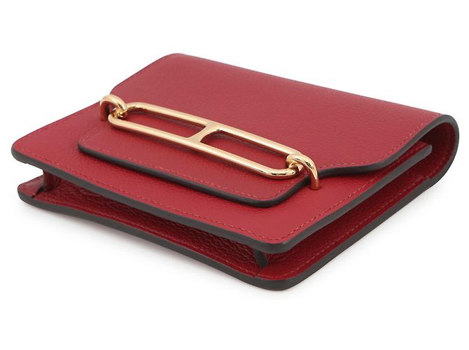 Monedero Roulis de Hermès en Rouge H Roja - vista 2