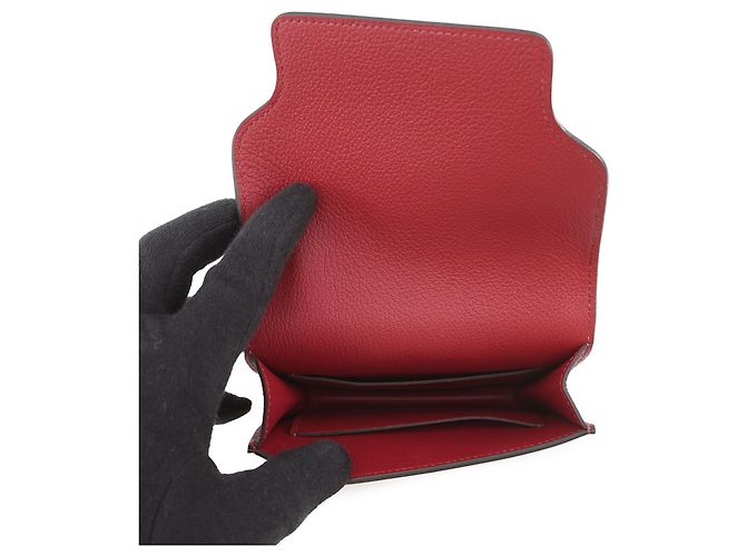 Monedero Roulis de Hermès en Rouge H Roja - vista 6