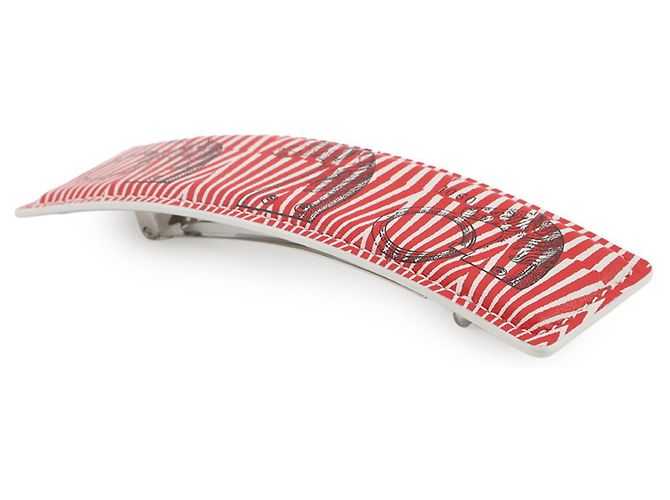 Fermaglio per capelli Magil GM di Hermès Bianco Rosso - vista 2