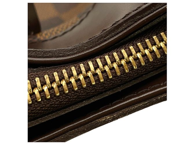 Borsa a Spalla Sistina MM Damier Ebene di Louis Vuitton Marrone - vista 12