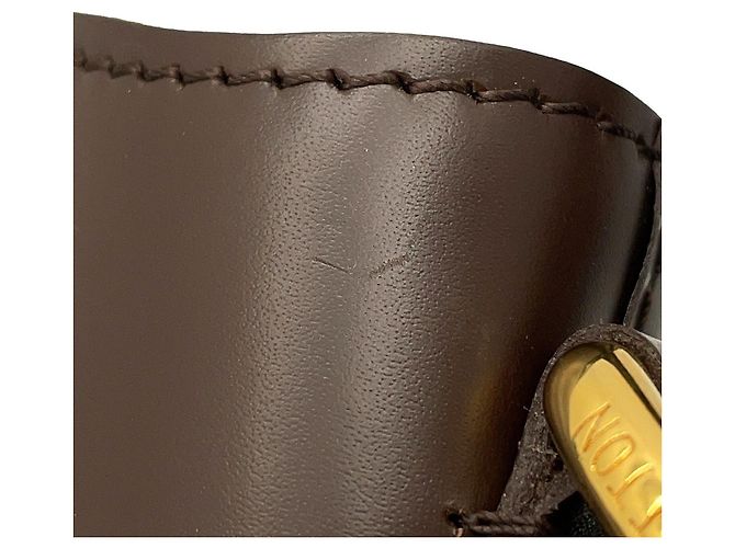 Borsa a Spalla Sistina MM Damier Ebene di Louis Vuitton Marrone - vista 7