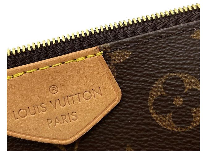 Louis Vuitton Monogram Multi Pochette Accessoires Braun Pink - Ansicht 10