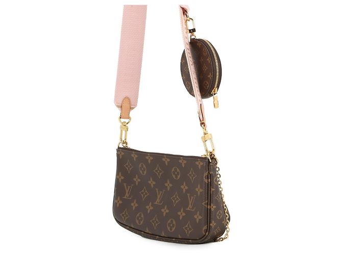 Louis Vuitton Monogram Multi Pochette Accessoires Braun Pink - Ansicht 2