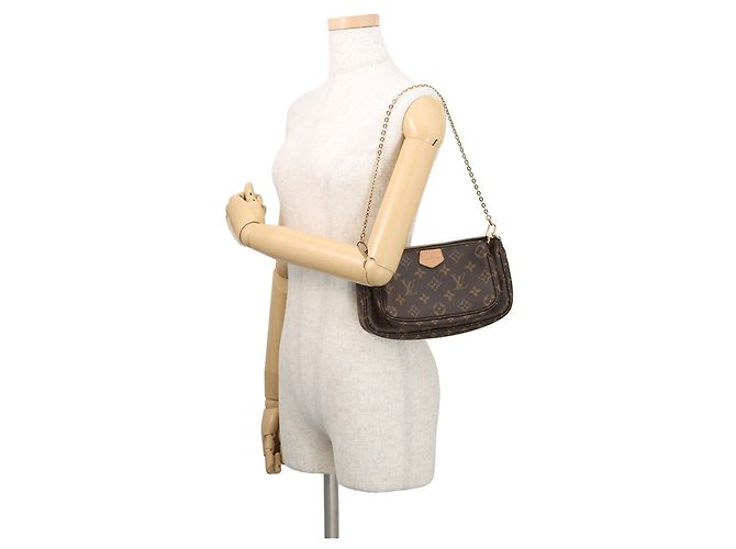 Louis Vuitton Monogram Multi Pochette Accessoires Braun Pink - Ansicht 4