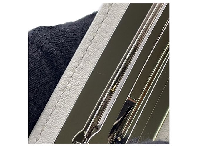 Fermaglio in pelle multicolore Hermès Bianco - vista 6