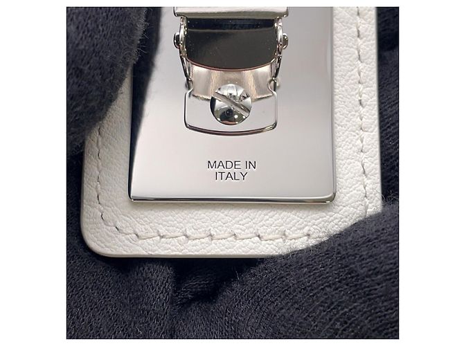 Fermaglio in pelle multicolore Hermès Bianco - vista 8