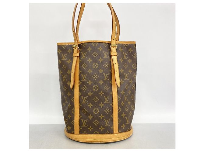 Louis Vuitton Monogram Bucket GM Tote Bag Braun - Ansicht 11