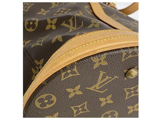 Louis Vuitton Monogram Bucket GM Tote Bag Braun - Ansicht 8