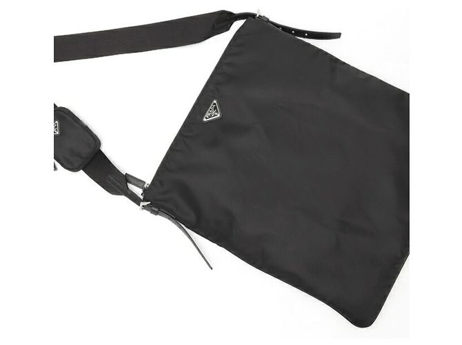 Borsa a Spalla in Pelle Prada Nero - vista 2