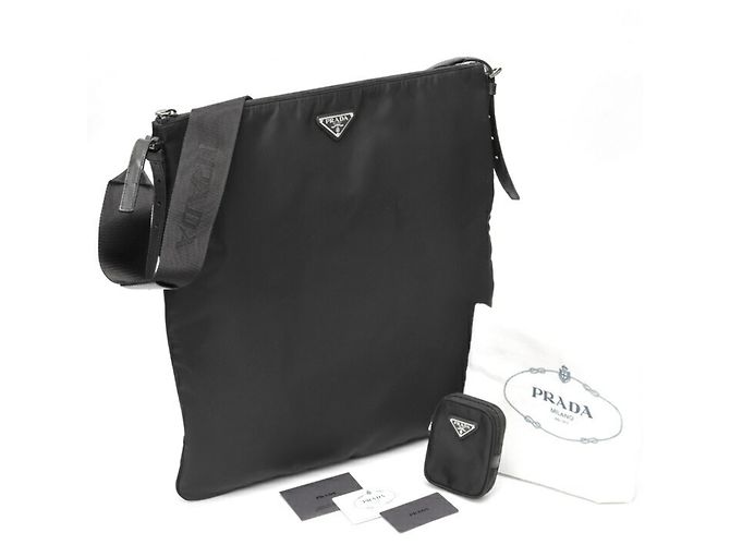 Borsa a Spalla in Pelle Prada Nero - vista 6