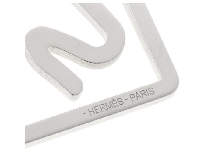 Hermès Portamonete HERMES Eskettle Metallo Argento - vista 3
