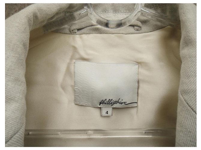 Giacca 3.1 Phillip Lim Crema in Cotone e Lino - vista 3