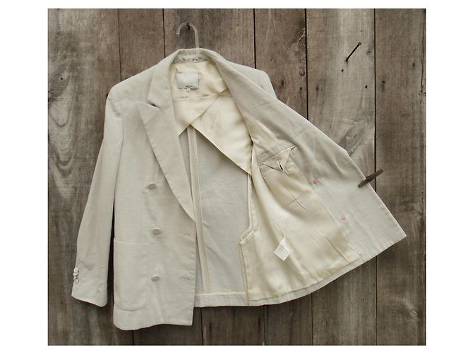 Giacca 3.1 Phillip Lim Crema in Cotone e Lino - vista 4