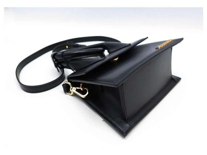 NUOVO BORSO A MANO JACQUEMUS CHIQUITO NODO IN PELLE NERA CON TRACOLLA Nero - vista 5