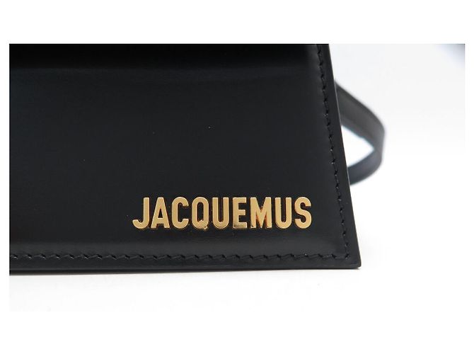 NUOVO BORSO A MANO JACQUEMUS CHIQUITO NODO IN PELLE NERA CON TRACOLLA Nero - vista 8