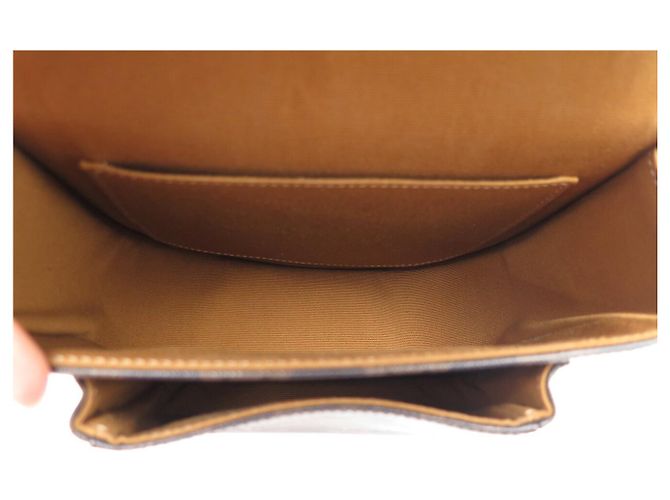 Céline NUOVA BORSA A MANO CELINE FOLCO TRIOMPHE CANVAS 191502 Marrone - vista 11
