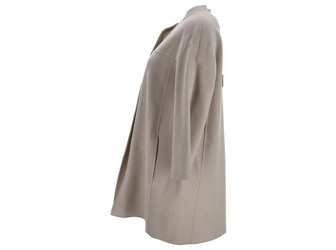 Abrigo S Max Mara en lana virgen beige - vista 2