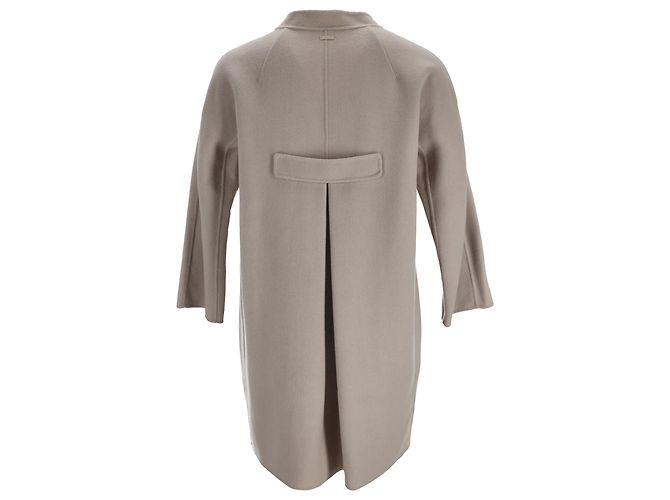 Abrigo S Max Mara en lana virgen beige - vista 3