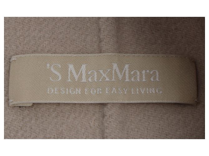 Abrigo S Max Mara en lana virgen beige - vista 4