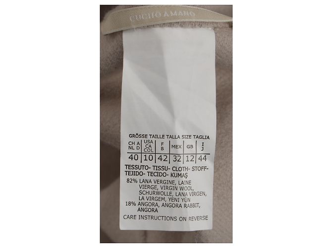 Abrigo S Max Mara en lana virgen beige - vista 5
