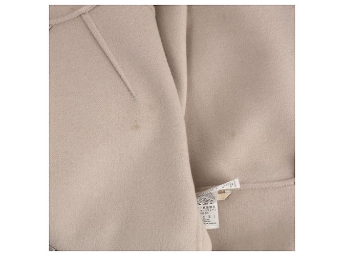 Abrigo S Max Mara en lana virgen beige - vista 7