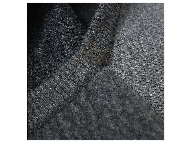 Céline Suéter de lana gris con cuello redondo Celine - vista 6