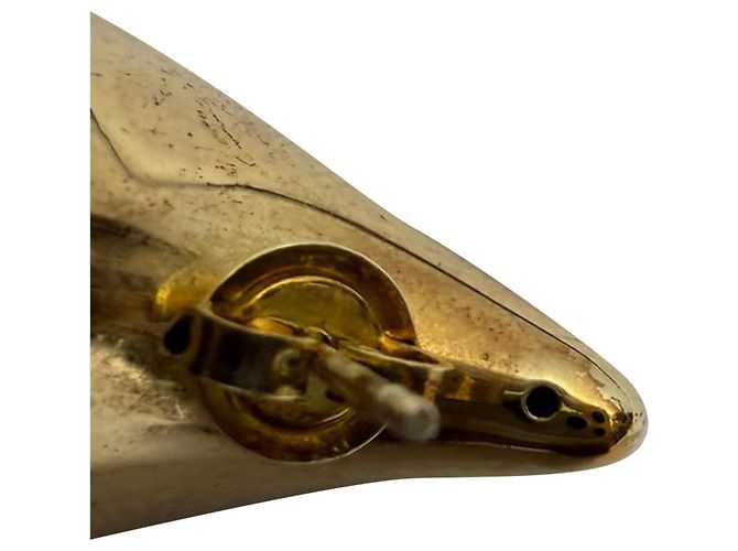 Orecchini a goccia piccoli in metallo dorato Bottega Veneta - vista 2