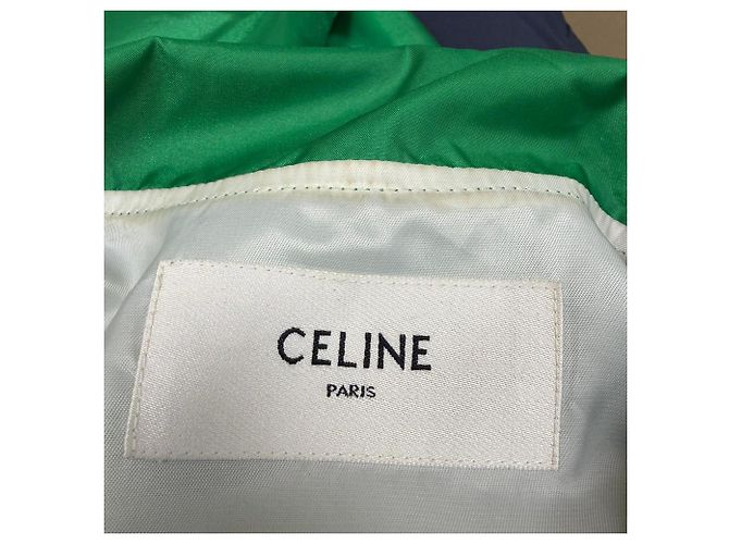 Edge Céline Jaqueta Coach em Poliamida Verde com Estampa de Logo Celine - vista 4