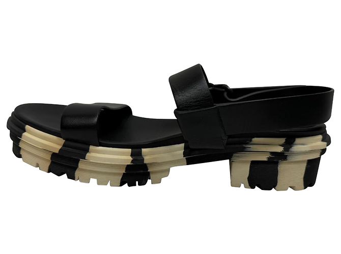 Sandali Slingback Balenciaga in pelle multicolore - vista 5