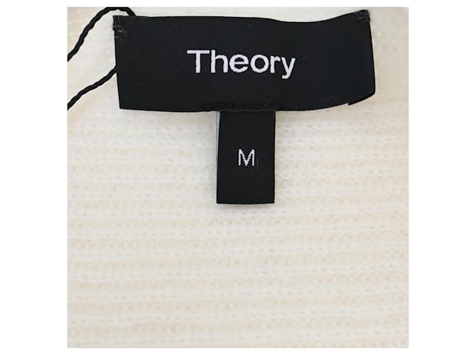 Suéter de punto oversized de algodón Theory Blanco Crudo - vista 5