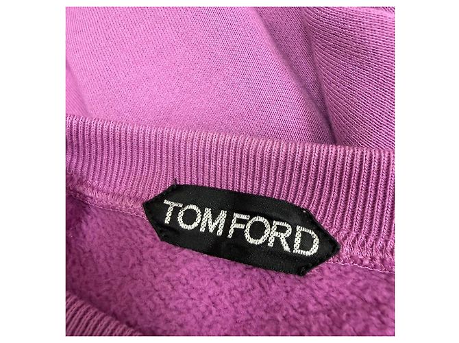 Tom Ford Raglan-Ärmel Sweatshirt aus violettem Baumwollstoff Lila - Ansicht 4