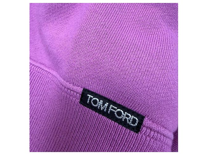 Tom Ford Raglan-Ärmel Sweatshirt aus violettem Baumwollstoff Lila - Ansicht 6