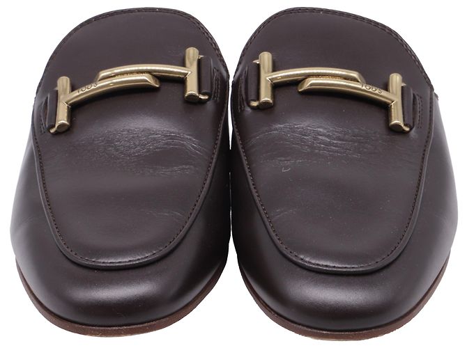 Mule Double T in pelle marrone di Tod's - Ansicht 2