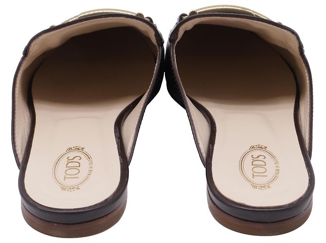 Mule Double T in pelle marrone di Tod's - Ansicht 5