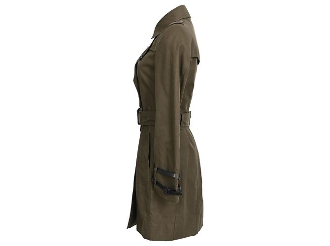 Trench coat de longitud media Queensborough en algodón oliva de Burberry Verde Verde oliva - vista 2