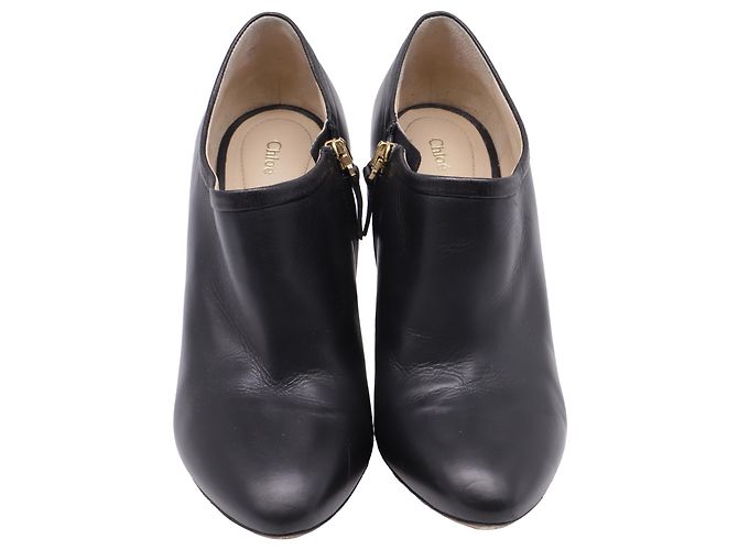 Stivaletti con dettaglio Chloé in pelle nera Nero - vista 2