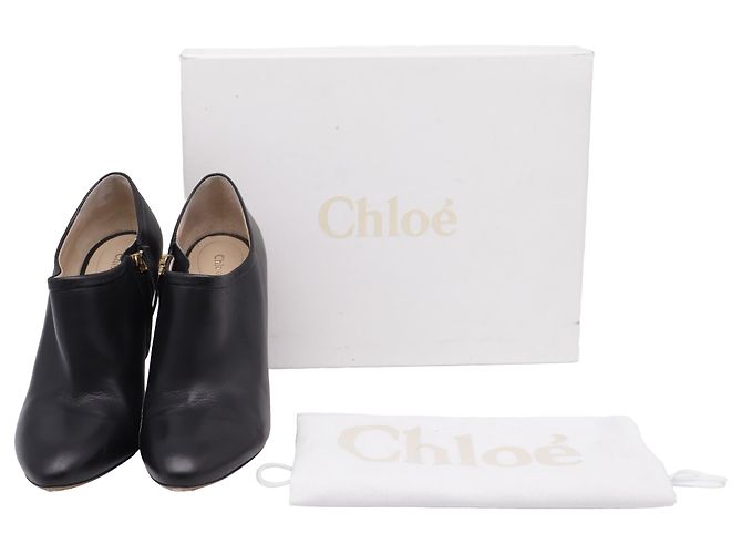 Stivaletti con dettaglio Chloé in pelle nera Nero - vista 8