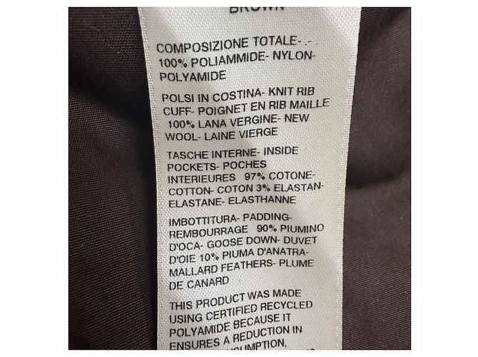 Casaco de down acolchoado com capuz Rick Owens em poliamida marrom Vermelho - vista 6