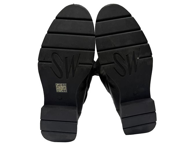 Bottes au-dessus du genou Lowland de Stuart Weitzman en cuir noir - vue 6